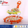 Swivel Wheel Plastic Baby Gehwagen China / Baby Walker mit guter Qualität und Musik / Kunststoff Spielzeug Stil Baby Walker Sitzbezug